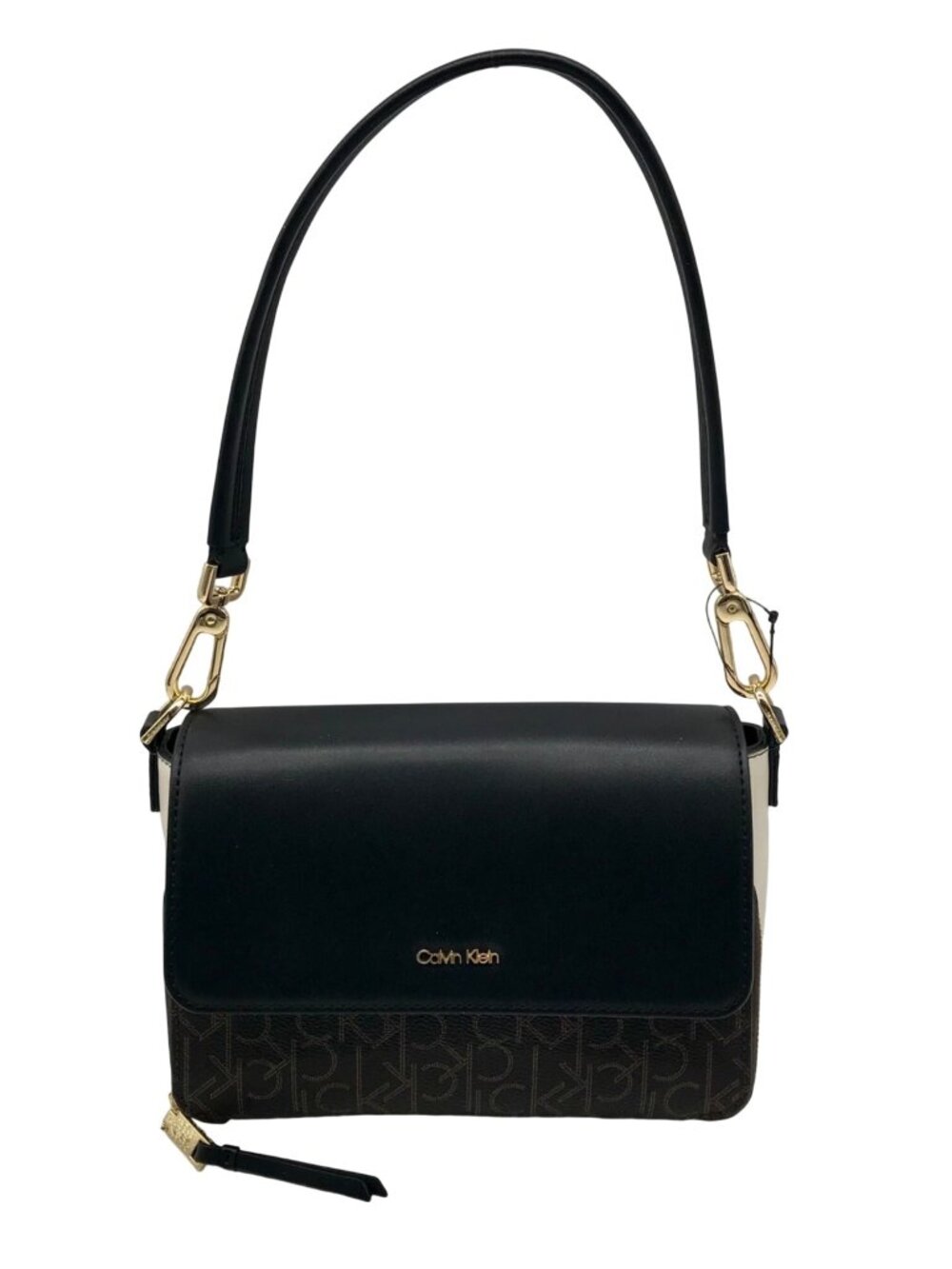 Calvin Klein Multicolor Faux Leather Signature Flap Millie Shoulder Bag